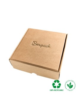 Customizable kraft e-commerce shipping boxes 175x175x60 mm CE-175-K