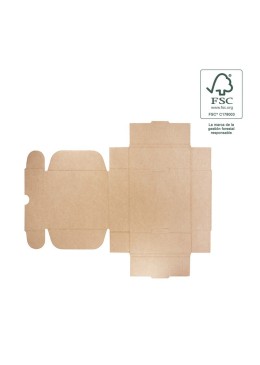 Customizable FSC® e-commerce kraft shipping boxes 260x210x80 mm FCE-260-K