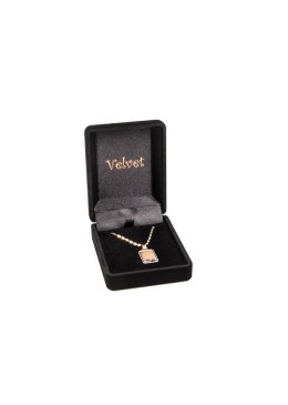 Black flocked case for pendant 61x78x31 mm. V-3-C