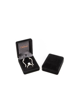 Black flocked case for pendant 61x78x31 mm. V-3-J