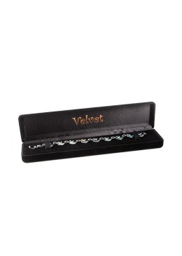 Black flocked case for bracelet 220x51x28 mm. V-4-PE