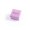Caja de cartón para anillo o pendientes de joyería y bisutería color morado LV-42