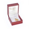 Red leatherette case for pendant 47x53x30 mm. J-07-CR