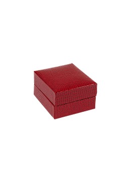 Jewelry earring case 47x52x31mm red LZ-1-P