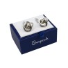 Cufflink case blue white interior 70x53x30 mm GM-1-AB