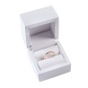 White wooden ring box 60x60x50 mm CU-1-B
