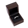 Walnut-colored wooden ring box 60x60x50 mm CU-1-M