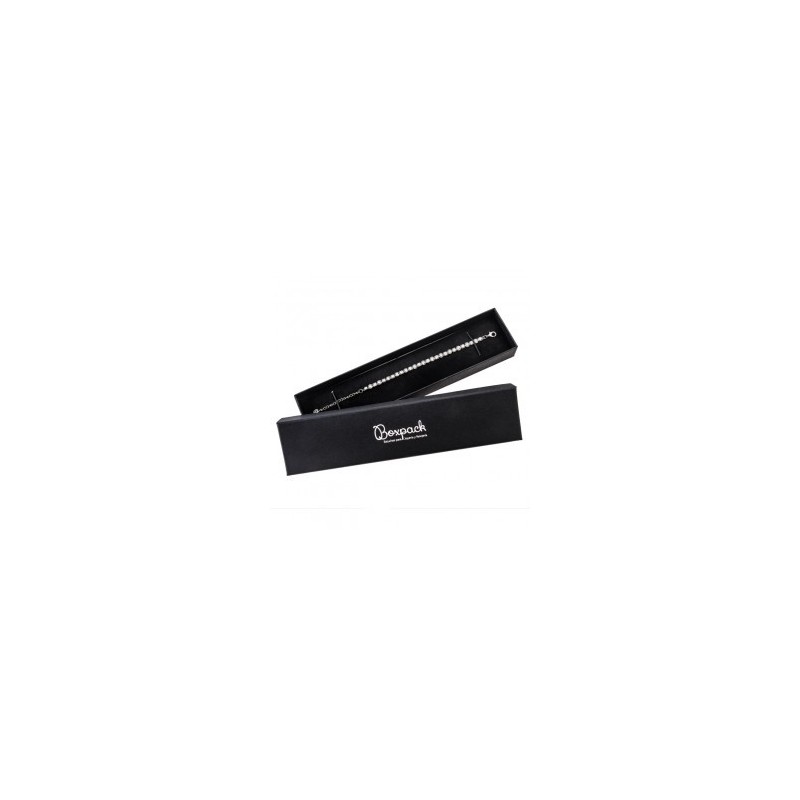 Caja de cartón pulsera 233x53x27 mm color negro ep-51