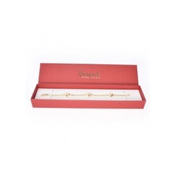Boîte en carton pour bracelet 233x53x27 mm couleur rouge ep-51