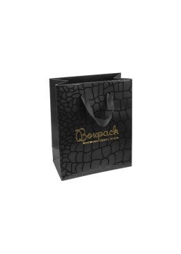 UVI paper bag for jewelry, costume jewelry, and watches, black, 120x150x65 mm BV-M