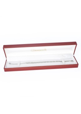 Red leatherette case for bracelet 223x51x27 mm. J-01-PE-R