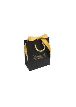 Matte paper ribbon bag for jewelry, costume jewelry, and watches 120x150x65 mm BR-MN