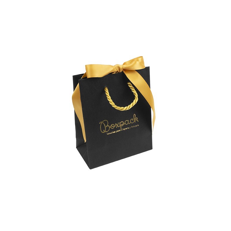 Matte paper ribbon bag for jewelry, costume jewelry, and watches 120x150x65 mm BR-MN