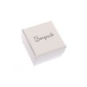 Caja de cartón para anillo o pendientes de joyería y bisutería color marfil iv-42
