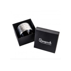 Boîte en carton pour bracelet 90x90x58 mm couleur noire ep-89