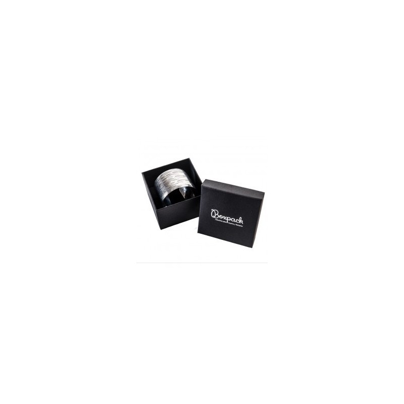 Boîte en carton pour bracelet 90x90x58 mm couleur noire ep-89