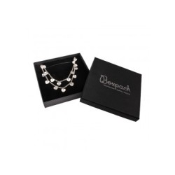 Boîte en carton pour collier 120x120x24 mm couleur noire ep-16