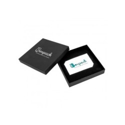 Boîte en carton 120x120x24 mm noire EP-16-T