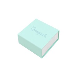Caja de cartón para pendientes color aguamarina 48x48x23 mm SL-40-AQ-B
