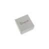 Caja de cartón para anillo o pendientes de joyería y bisutería color gris ST-42