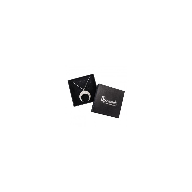 Caja de cartón collar 120x120x35 mm color negro ep-17
