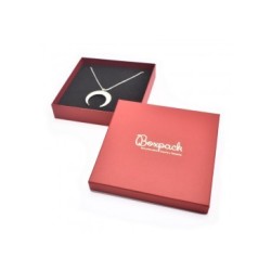 Boîte en carton pour collier 167x167x33 mm couleur noire ep-18