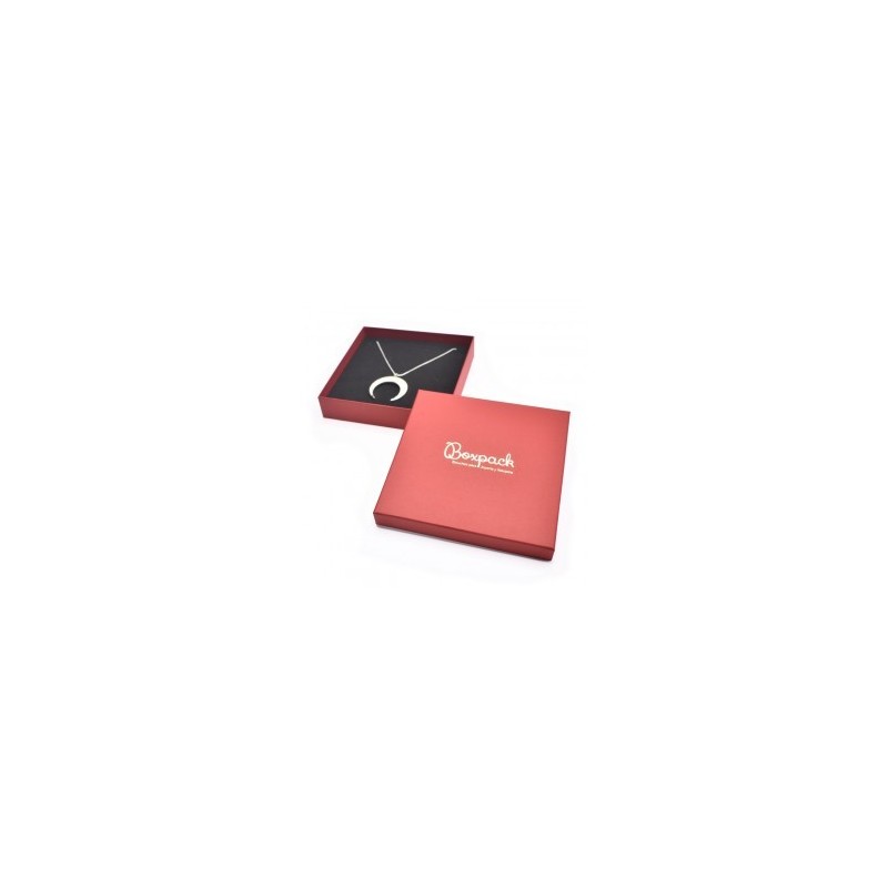 Caja de cartón collar 167x167x33 mm color negro ep-18