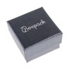 Caja de cartón para anillo o pendientes de joyería y bisutería color gris Q-42-G