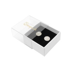 Boîte en carton transparente pour boucles d&#39;oreilles 48x48x23 mm SL-40-TR-B