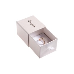 Boîte en carton blanc pour bagues ou boucles d&#39;oreilles, 55x50x42 mm SG-1-BB