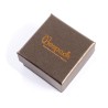 Caja de cartón para anillo o pendientes de joyería y bisutería color marrón Q-42-M