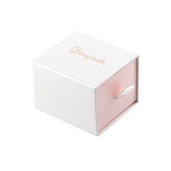 Caja de cartón para anillo o pendientes color blanco 55x50x42 mm SG-1-B-RS