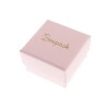 Cartón para anillo o pendientes de joyería y bisutería color rosa cuarzo PI-42