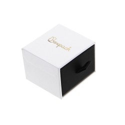 Caja de cartón para anillo o pendientes color blanco 50x55x40mm PB-1-B