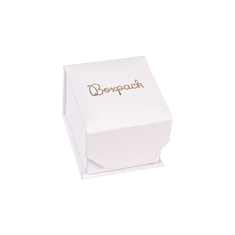 Caja de cartón para anillo o pendientes color blanco 48x54x40 mm MC-1-B
