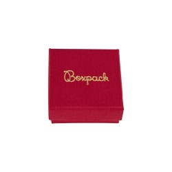 Caja de cartón para pendientes color rojo 50x50x23 mm EP-40-R