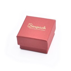 Caja para Pendientes o Anillo Roja Packaging de Joyería Personalizable EP-42-R