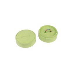 Boîte ronde multifonctionnelle verte pour bijoux et bijoux fantaisie 60øx40 mm PR-1-VE